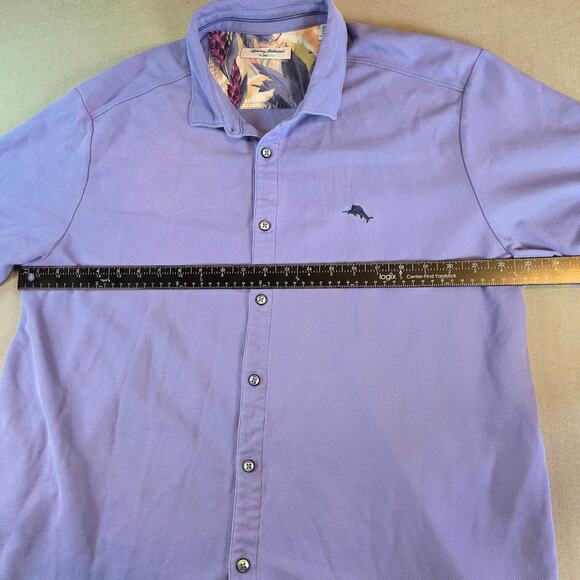 Tommy Bahama Island Zone Shirt XL Marlin Embroidery Floral Trim Button Down - Picture 10 of 14